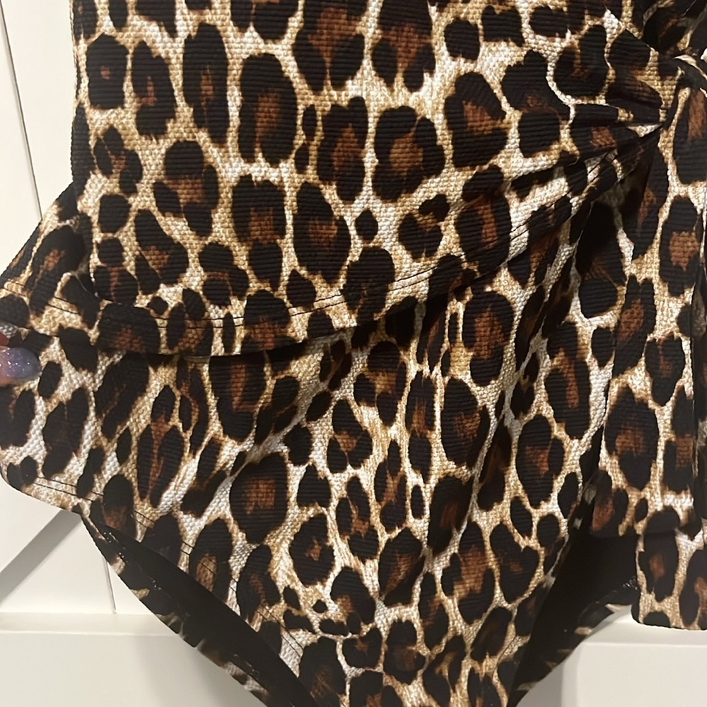 Tommy Bahama Leopard Print One-Piece Swimsuit - Brown, Black, Cream - Picture 3 of 8